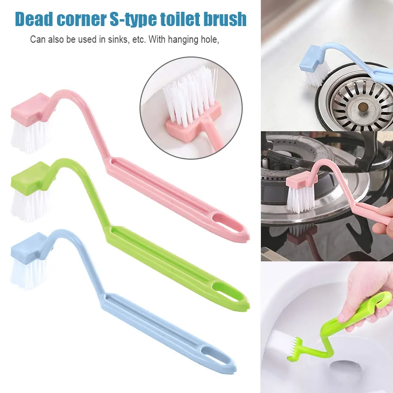 S образная щетка для чистки туалета инструмент эффективно очищает