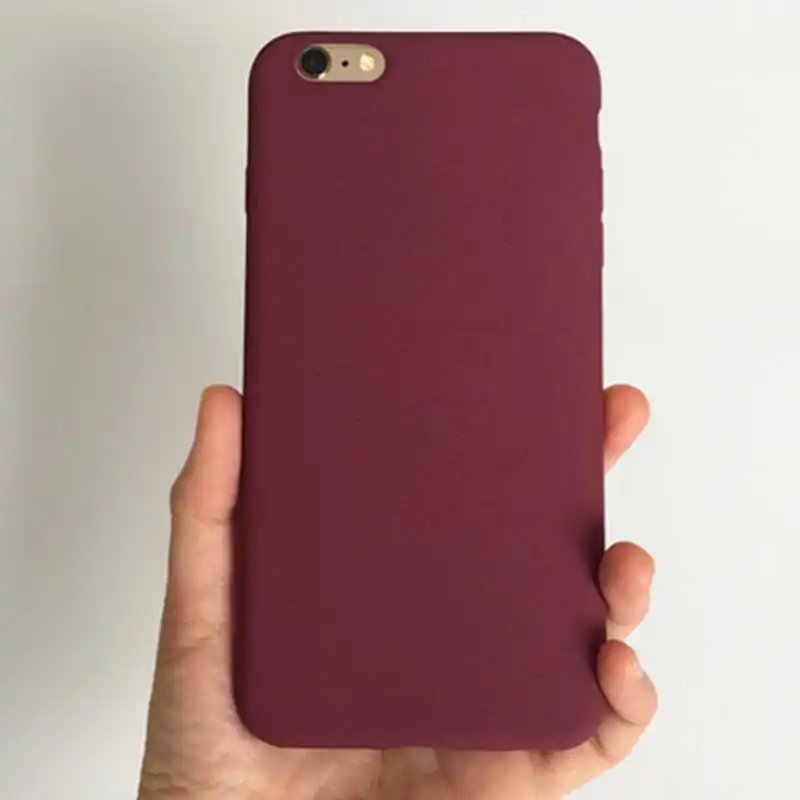 Wine red Матовый чехол grit для meizu 16 16x 16xs 16s 16th 15 pro plus lite note 9 8 6 против отпечатков пальцев мягкий ТПУ простой задняя крышка funda - Цвет: Wine red