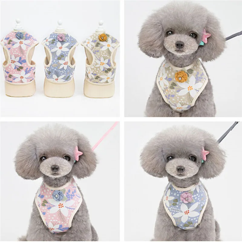 Новый элегантный регулируемый нагрудный ремень с цветочным принтом и пятью