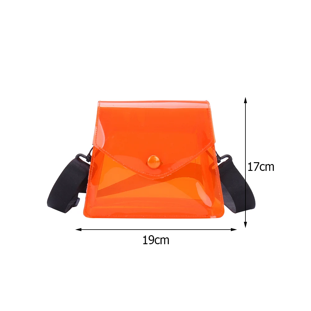 

Fashion Women Transparent Pure Color Shoulder Crossbody Bags Female Travel Messenger Bag Casual Ladies Mini Handbags Purses 2021