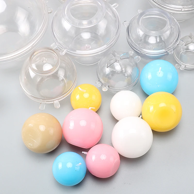

Spherical shape DIY handmade candle mold multi size diameter 3 4 5 6cm candle form diy moulds for home decoration lz36