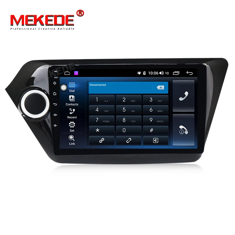 MEKEDE Android9.0 четырехъядерный автомобильный dvd плеер gps навигатор для KIA K2 RIO 2010 2015 с