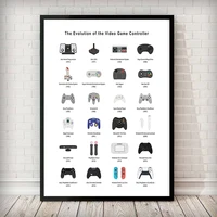 modern gamer canvas painting updated video game controllers posters prints wall art pictures for living room wall decor cuadros