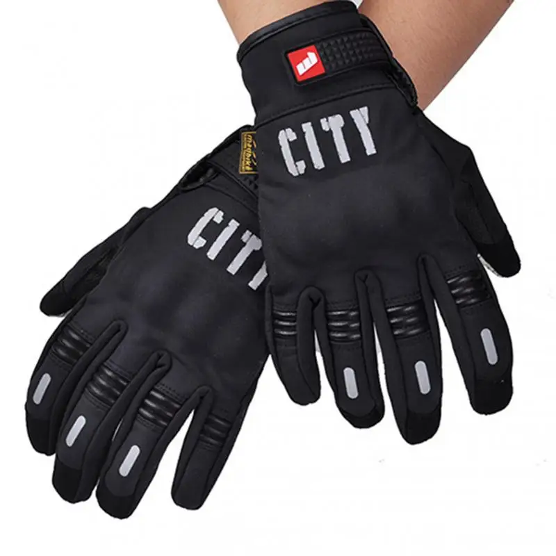 

hot Touchscreen Leather Motorcycle Gloves Motocross Moto Motorbike Pit Biker Protective Gear Racing Full Finger Glove Men new