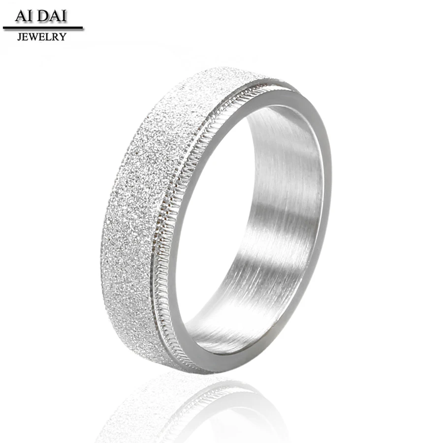 С защитой от холодного ветра матовый titanium стали кольцо женский ins Корейская