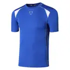 Мужская футболка с коротким рукавом, для бега, тренажерного зала, фитнеса, футбола, LSL1058 Blue2
