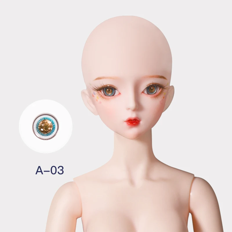 BJD кукла глаз 14 мм стекло материал глаза подходит для DBS 1/3 DF кукла как кукла SD кукла - Цвет: A-03