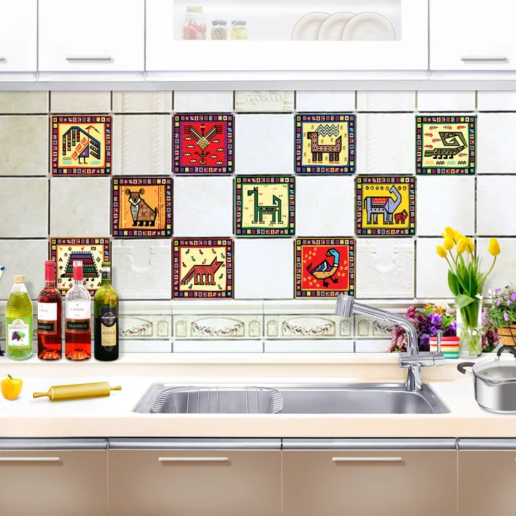 Amazon новый стиль плитки наклейки мультфильм креативная детская комната