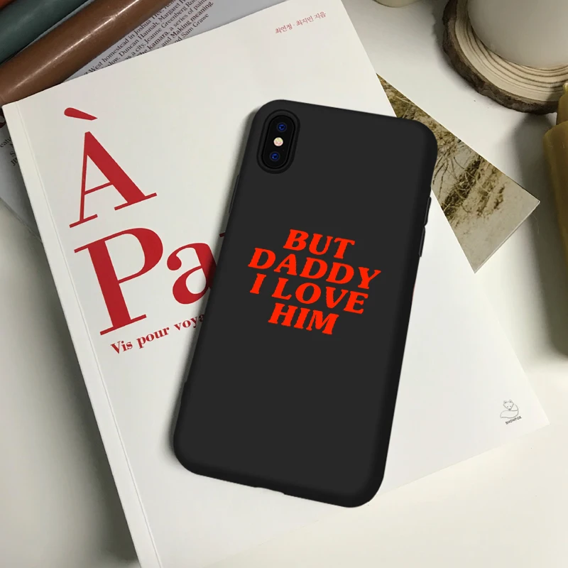 Но папа я люблю его iPhone 11 чехол xr 8 7 6 5 для Apple Гарри стили прозрачный черный белый |