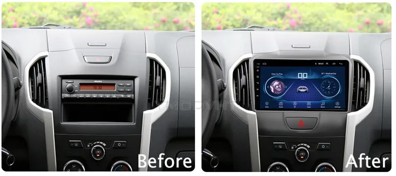 10 1 дюймовый IPS и 2.5D сенсорный экран Android 8 автомобильный DVD GPS навигатор для Isuzu D MAX