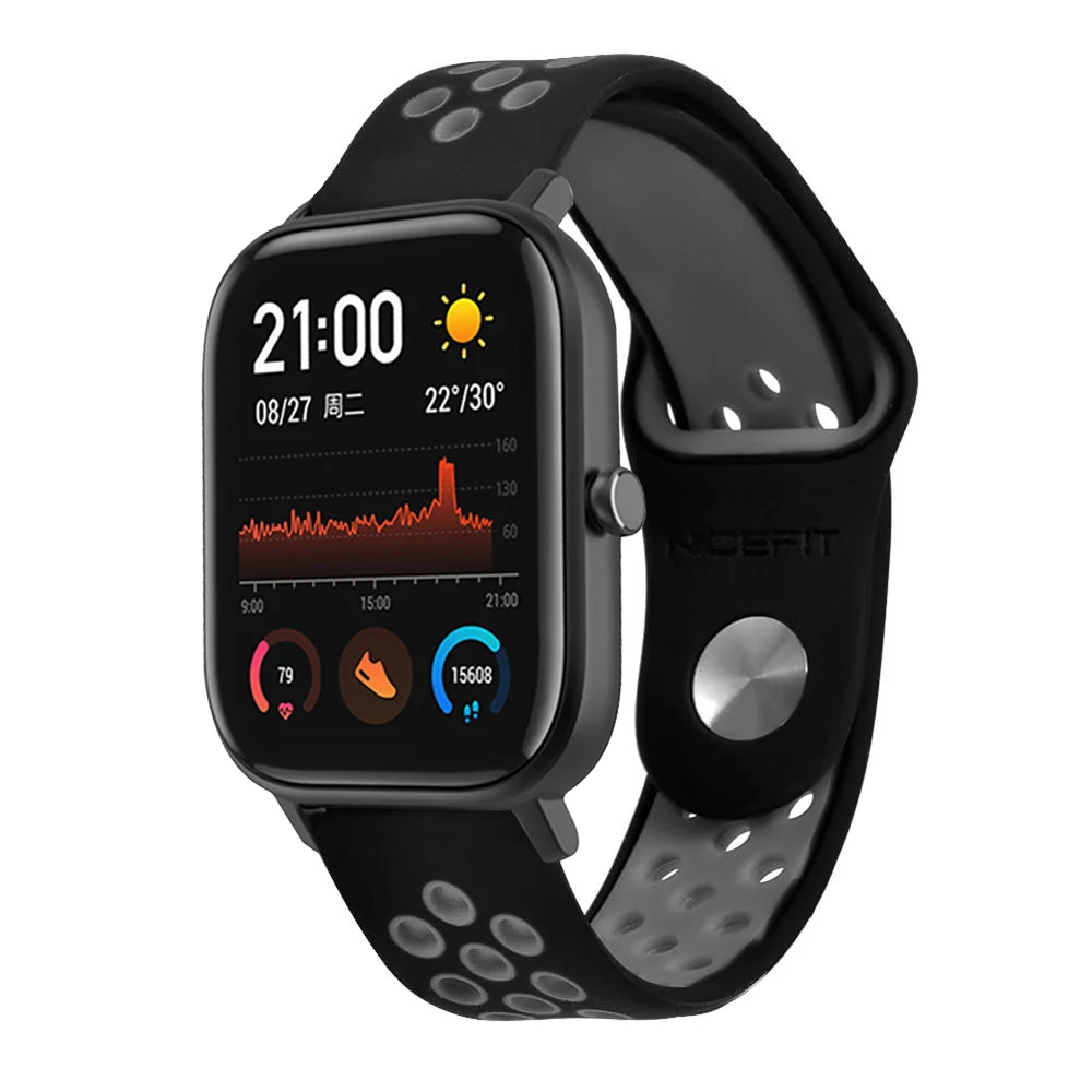 Silicagel Smart Wrist Strap For Huami Amazfit Pace Stratos 2/2S Watch Band for Bip/GTS/Verge 3 Straps Bracelet | Электроника