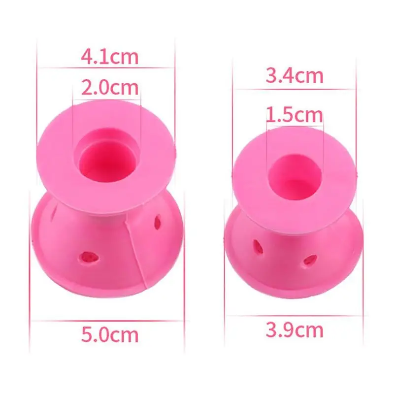 

30pcs Soft Rubber Hair Care Rollers Silicone Hair Curler No Heat Mushroom Hairstyle Sleeping Bell Hair Styling Tool