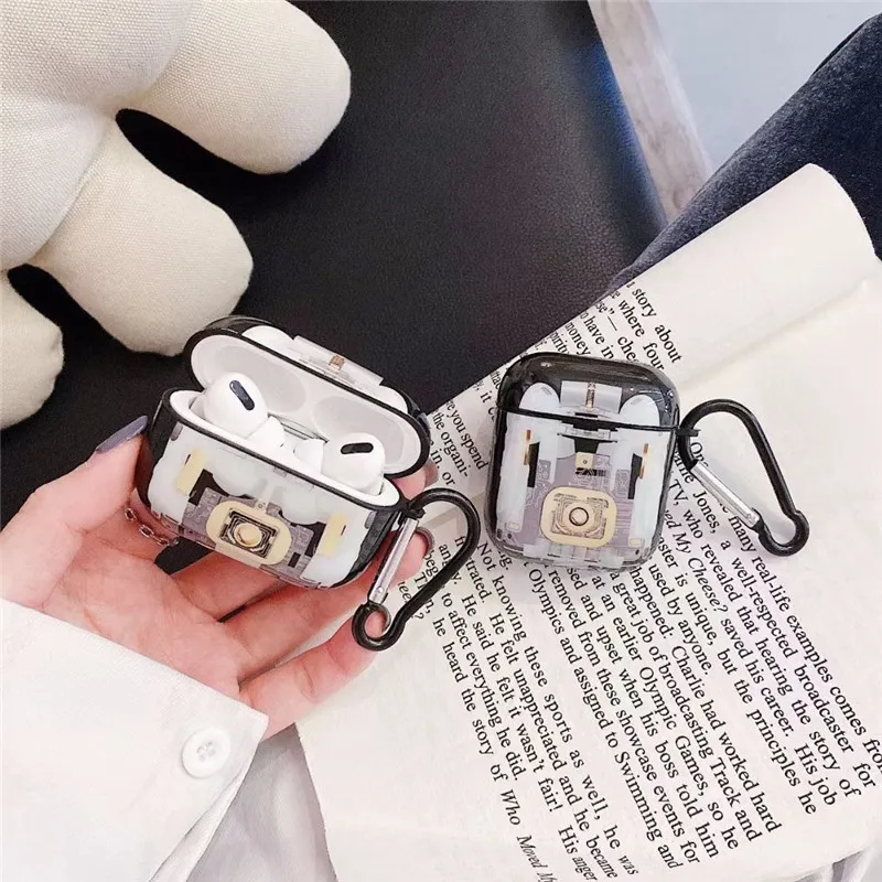 

Plating internal structure diagram Headphones Wireless bluetooth soft case for Apple AirPods 1 2 airpods pro cool cover box