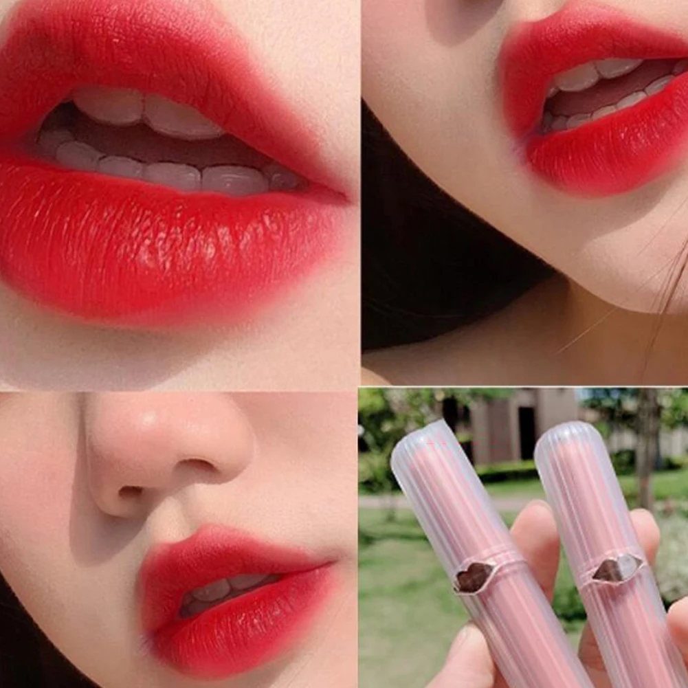 

Matte Lip Mud Velvet Lip Glaze Waterproof Lip Gloss Long Lasting Nude Lipstick Women Red Lip Tint Beauty Cosmetic TSLM