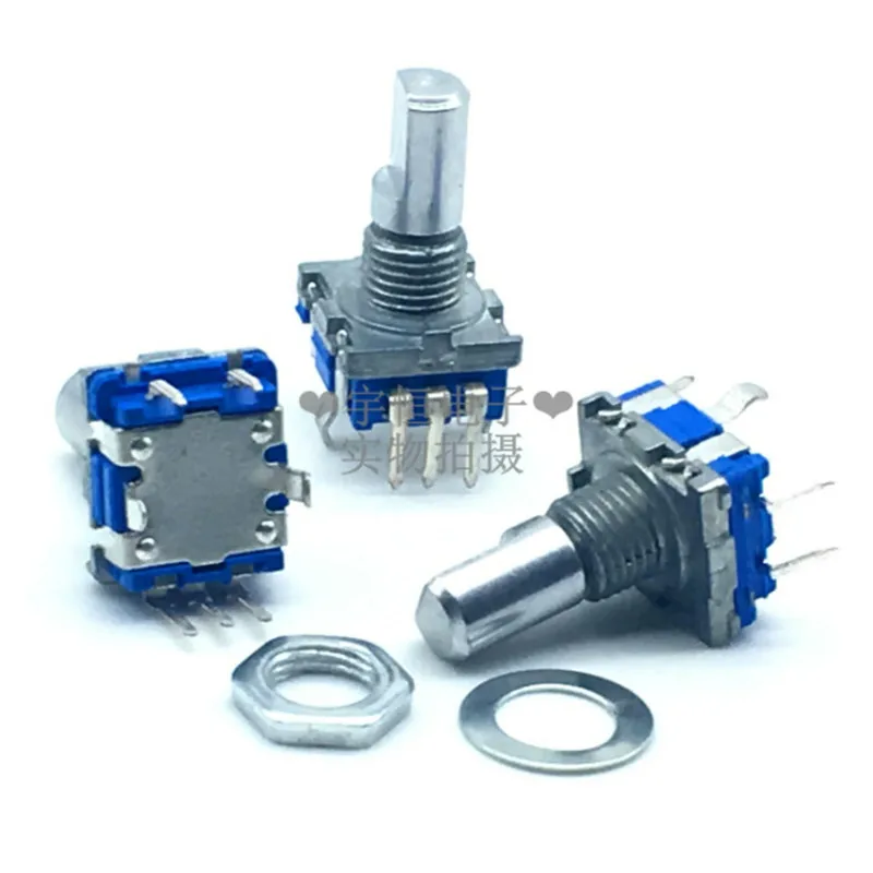 

1 Piece EC11 Rotary Encoder 20 Positioning 20 Pulses Five Feet With Switch 15MM Half Shaft