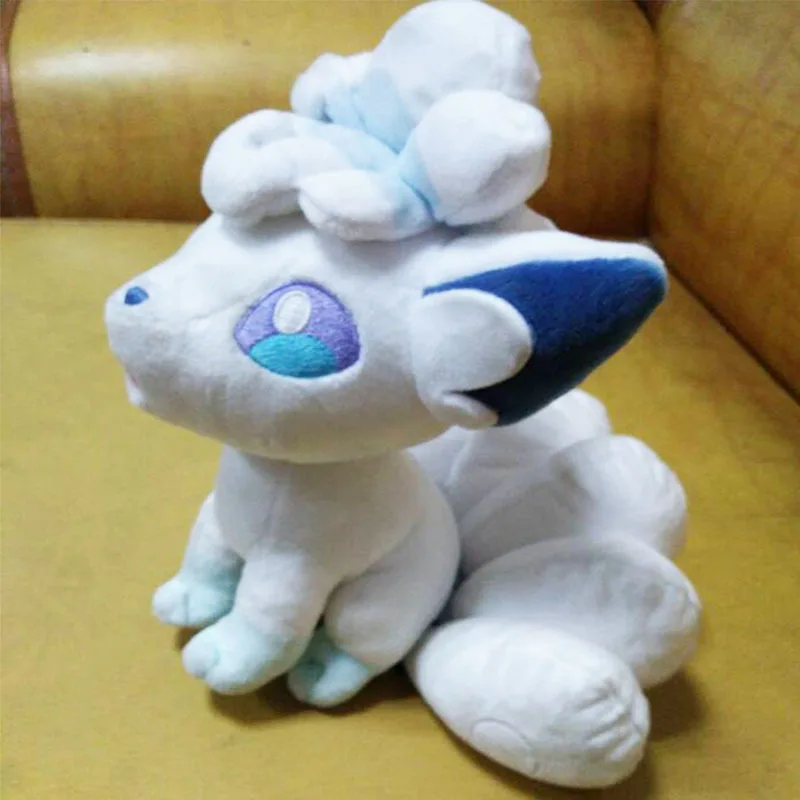 

23/30cm white ice Vulpix cute soft doll pet good quality Christmas gift kid lifelike Cartoon movie game soft doll new hot