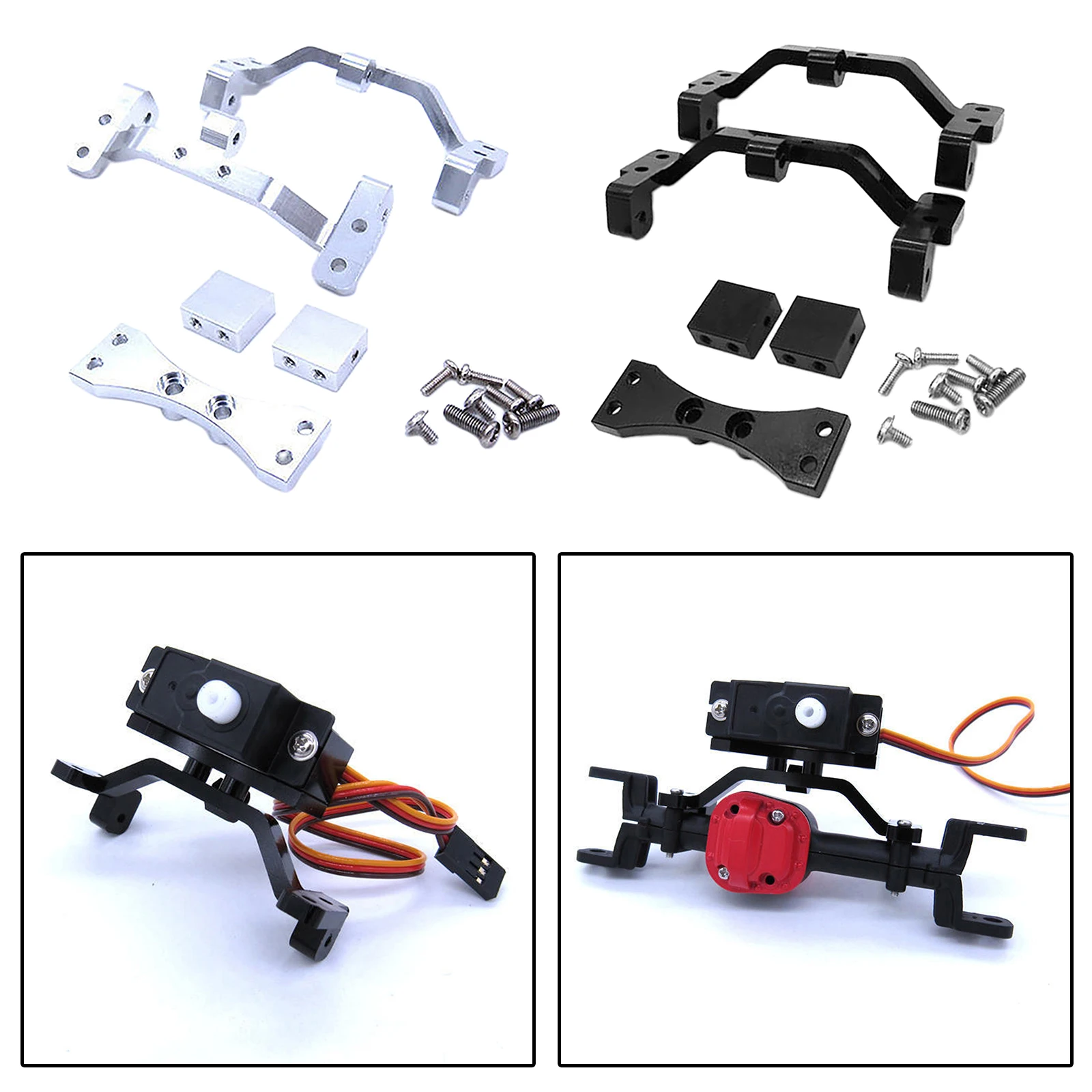 

Aluminum Pull Rod Base Seat Servo Fixed Mount for MN D90 D91 D96 D99S 1/12