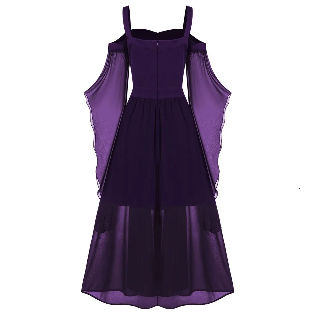 Женское готическое платье большого размера с открытыми плечами и