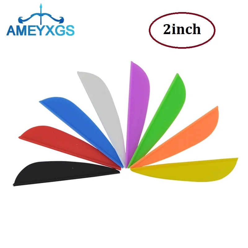

30pcs 2" Archery Rubber Feather Water Drop Shape Arrow Fletching Vanes for Outdoor Sports Shooting Hunting Training Accessories