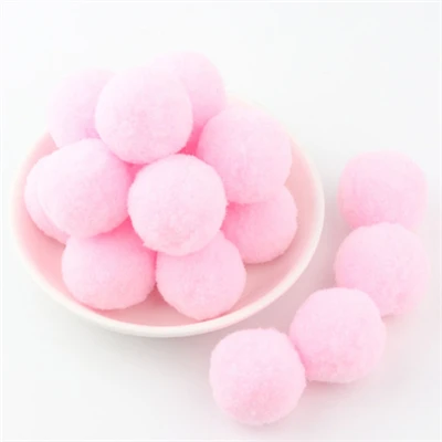 13 pink Мягкие помпоны, пушистые Помпоны, плюшевые помпоны для рукоделия, помпон, мини Помпон 8 мм до 30 мм, рождественские украшения для детских игрушек, 2000 шт - Цвет: 13 pink