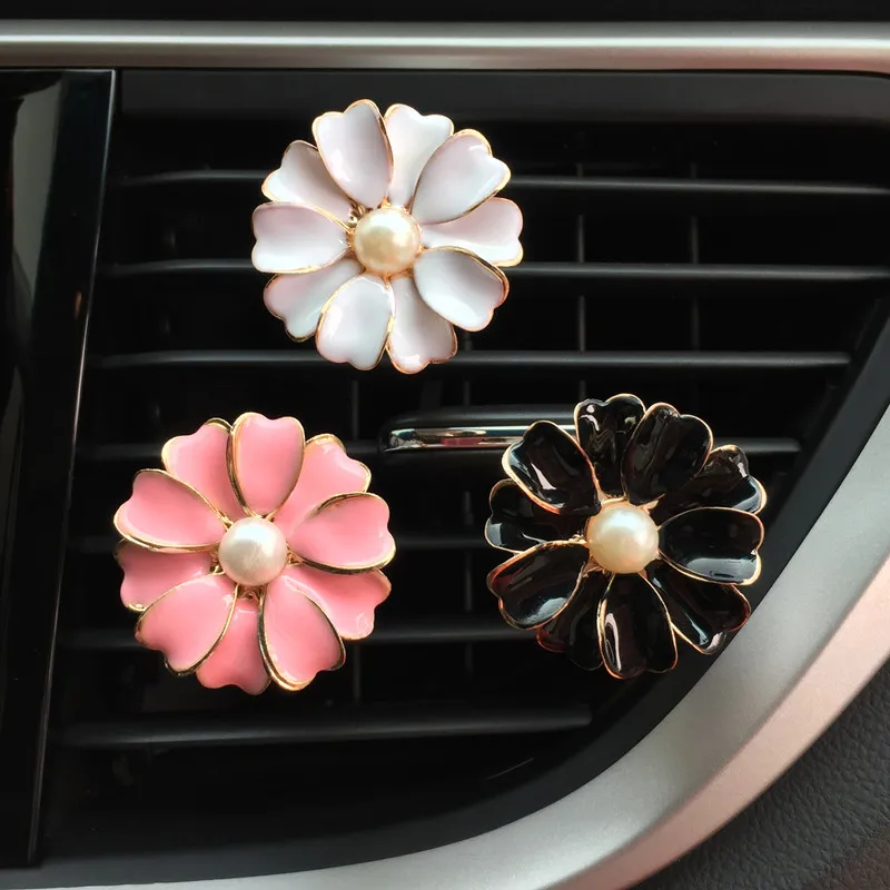 

NEW Lovely Flower Clip Car Air Vent Freshener Scent Aromas Diffuser Decor Auto Interior Accessories