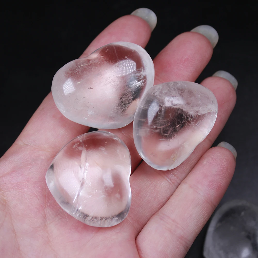 Runyangshi 1 шт 30-35 мм драгоценные камни натуральный прозрачный кварц кристаллы любовь