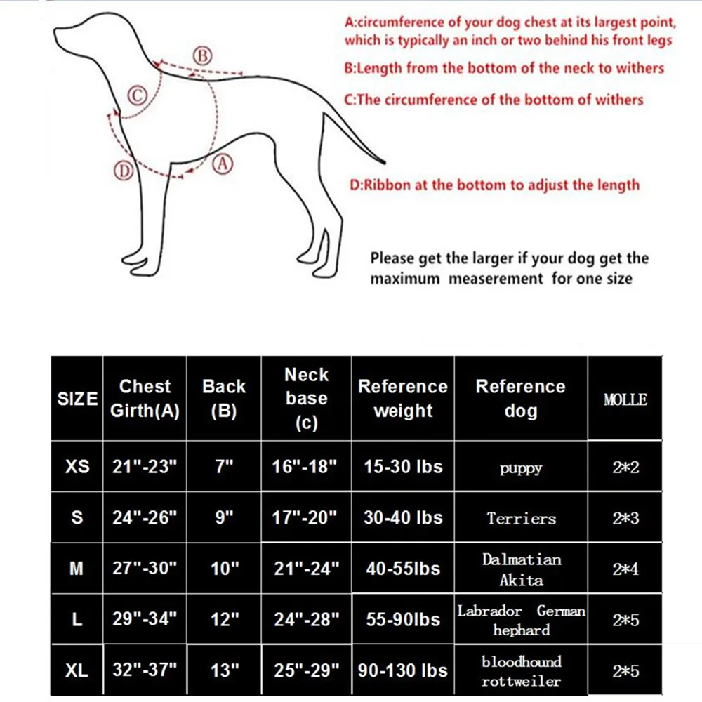 

Tactical Dog Harness with 2 Metal Buckle,Working Dog Vest with Handle,No Pulling Front Leash Clip,Hook Loop front