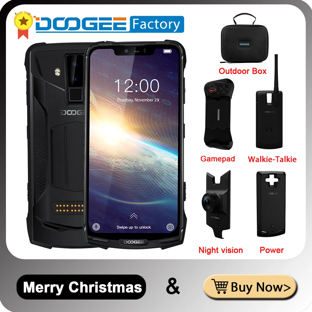 Doogee S90 Pro Helio P70 Восьмиядерный мобильный телефон 6 ГБ 128 ГБ модульный 6,18 FHD+ дисплей IP68/IP69K 4G LTE прочный смартфон
