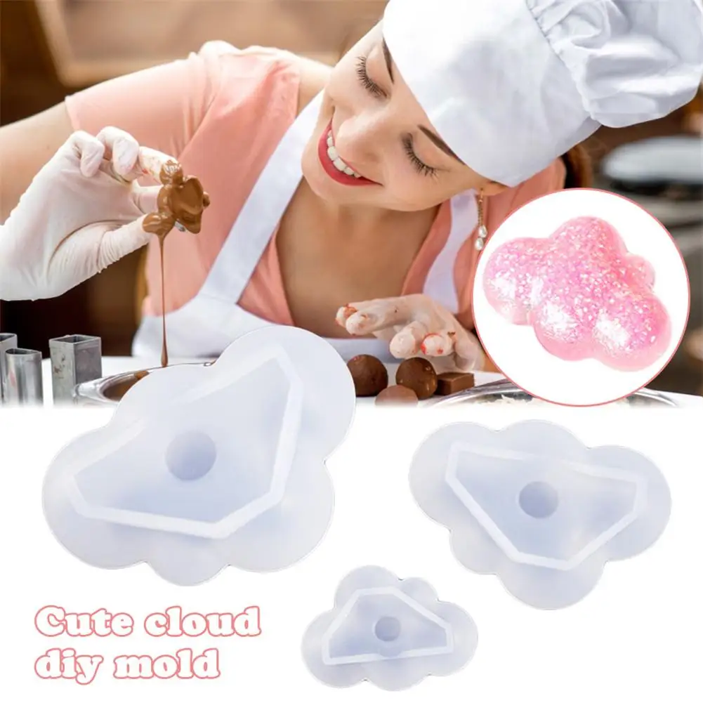 

Silicone Mold Handicraft Cloud Mold DIY Baking Tools for Cake Fondant Chocolate Making kitchen tools