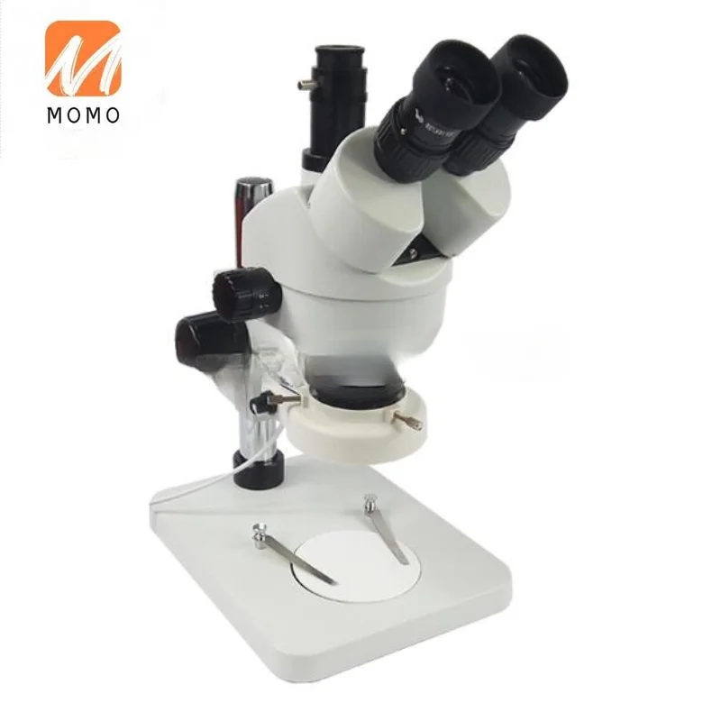 

Тринокулярный промышленный стереомикроскоп 7X-45X с зумом, светодиодный с CCD-креплением для камеры для ремонта телефонов