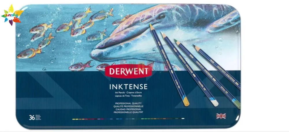 12/24/36/72 не токсична профессиональная inktense Цвет Карандаши цветные карандаши для