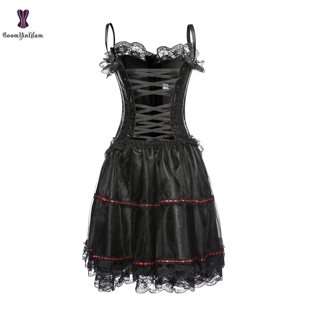 3 застежку молнию Красный Женская пикантная обувь в готическом стиле из