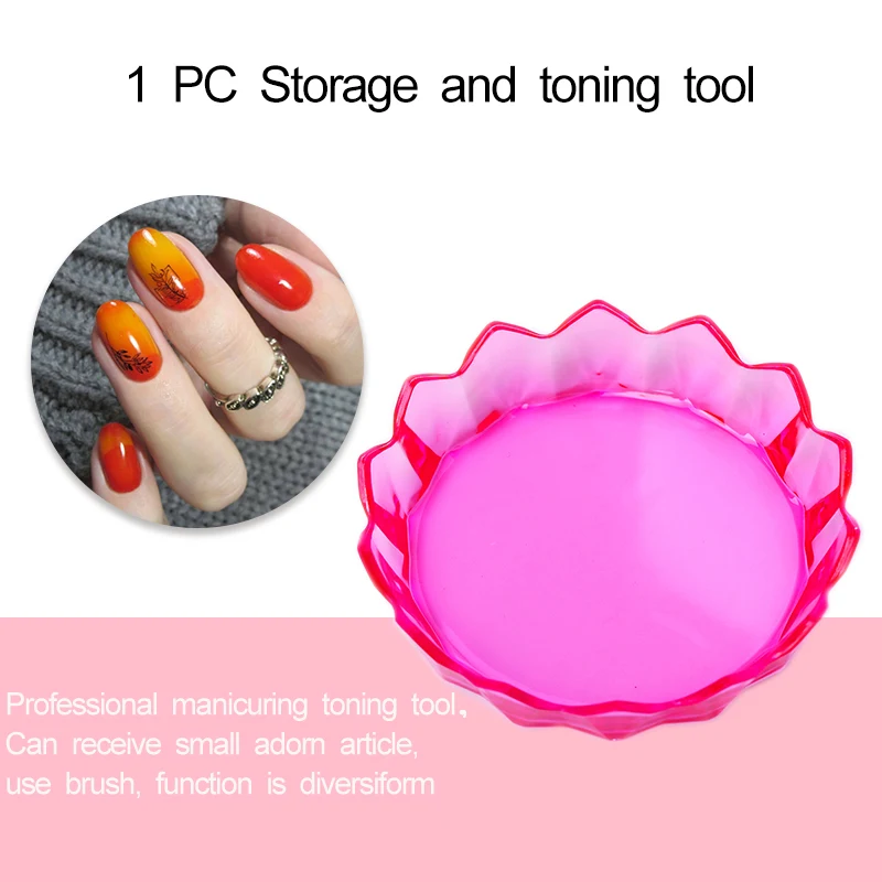 Накладные наконечники для ногтевого дизайна подставка дисплея с золотым ободком