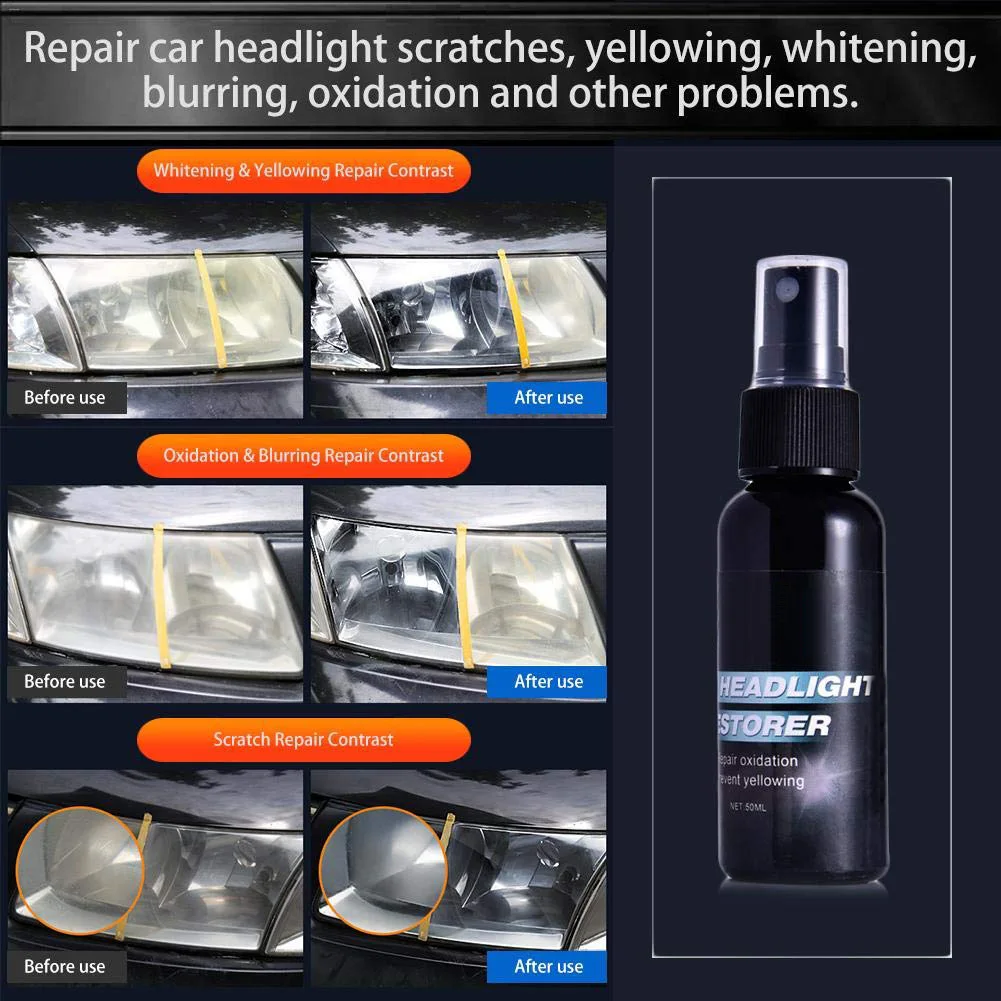 50 мл ремонт фар автомобиля агент покрытие лампы Ремонт F Best|Шлифовальная