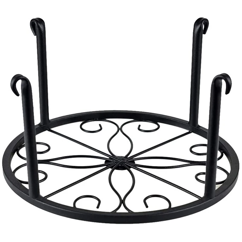 

4 Pieces of Plant Stand Indoor and Outdoor Metal Rust-Proof Plant Stand, Classic Flower Pot Stand