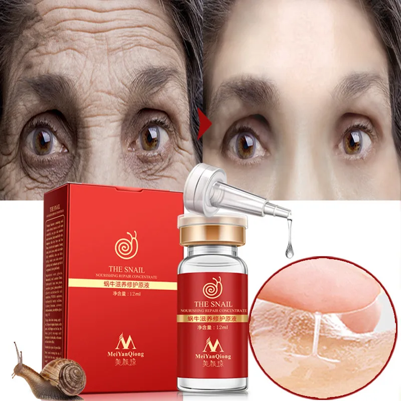 

High Quality Snail100% Essence Hyaluronic Acid Liquid Whitening Spot Essence Shrink Pores Ampoule Regenerative Essence