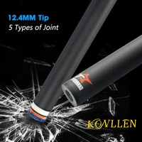 konllen new upgraded carbon fiber billiard shaft 12 4mm navigator tip phenolic ferrule black technology cue stick