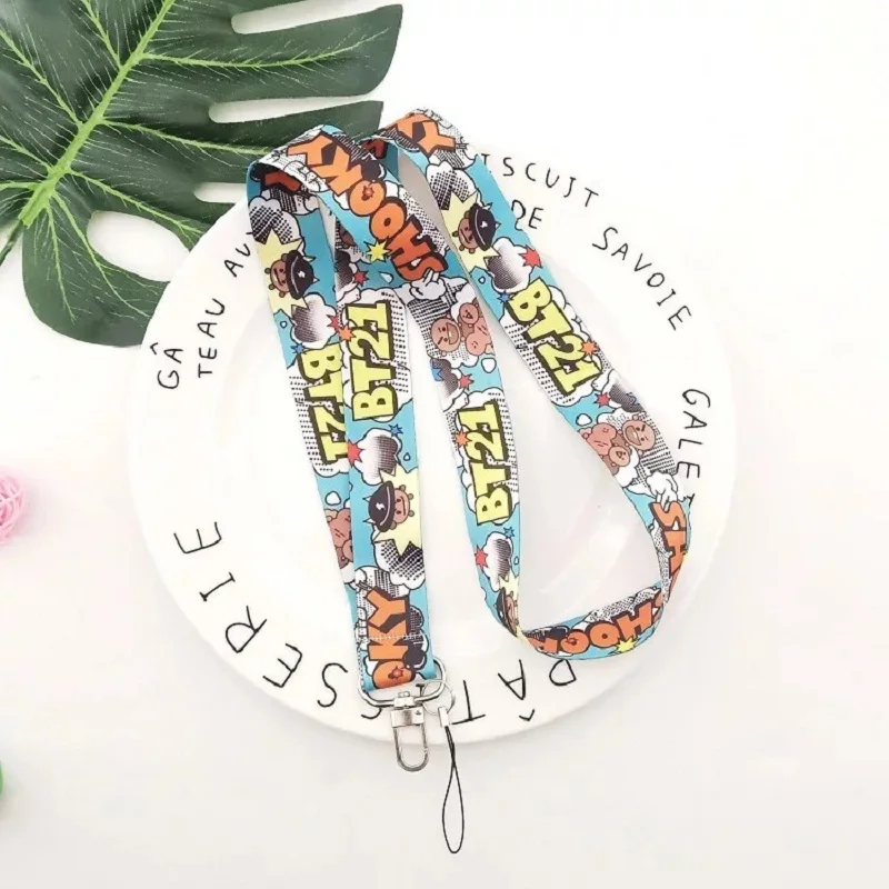 hqbtsc peripheral bangtan boys groups cartoon same style mobile phone lanyard neck lanyard accessories free global shipping