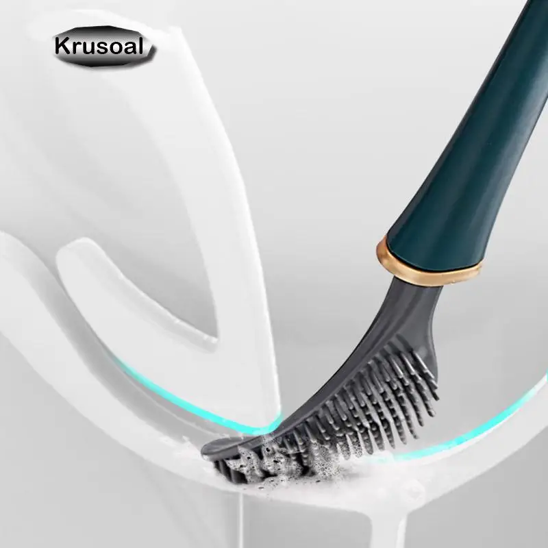 Силиконовая насадка-щетка для унитаза настенная щетка автоматического