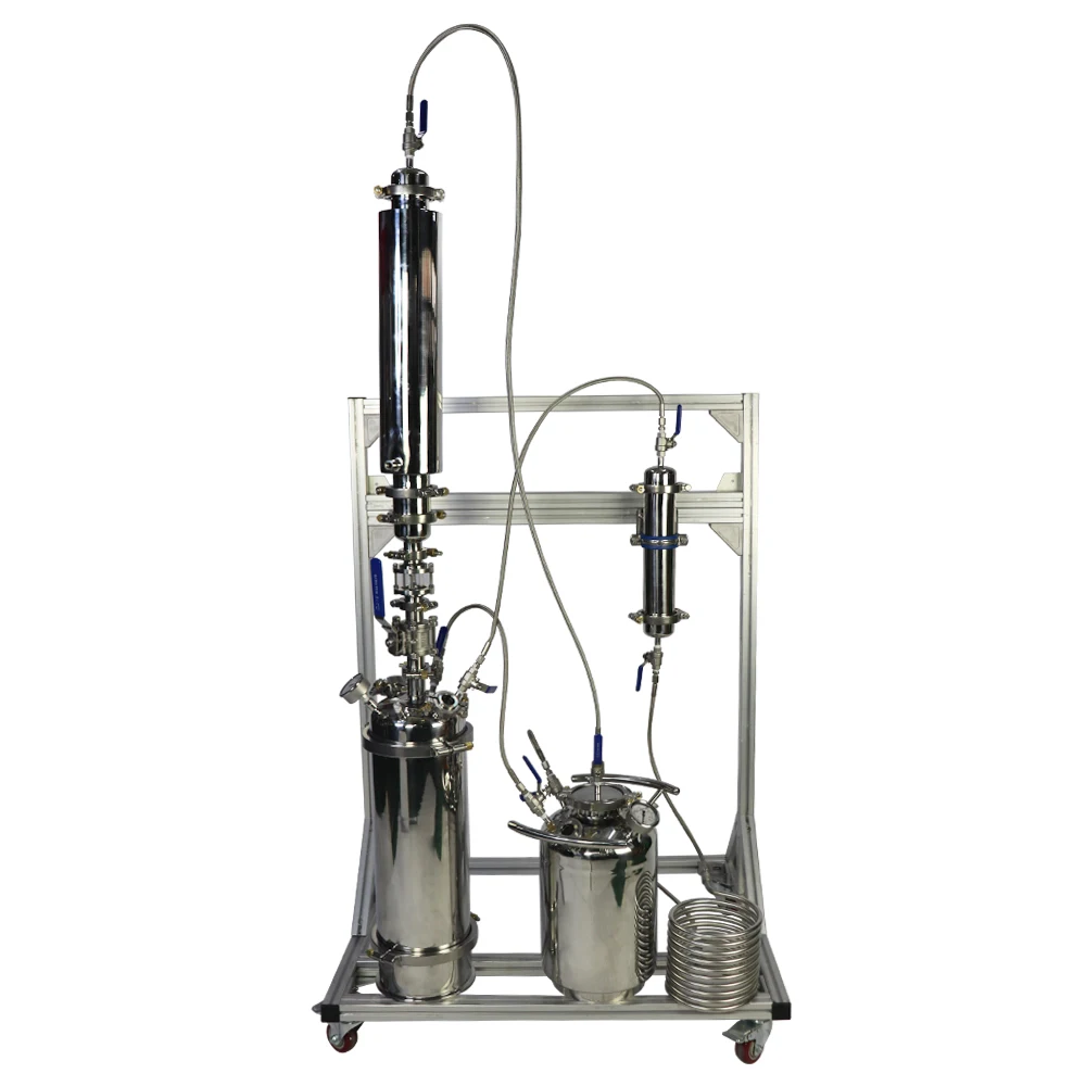 

BHO High Pressure Stainless Steel Extraction Equipment Closed Loop Extractor Plant Essential Oil