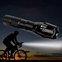 portable led flashlight highlight led flashlight t6 zoom bicycle light use aaa 18650 battery camping outdoor use flash light