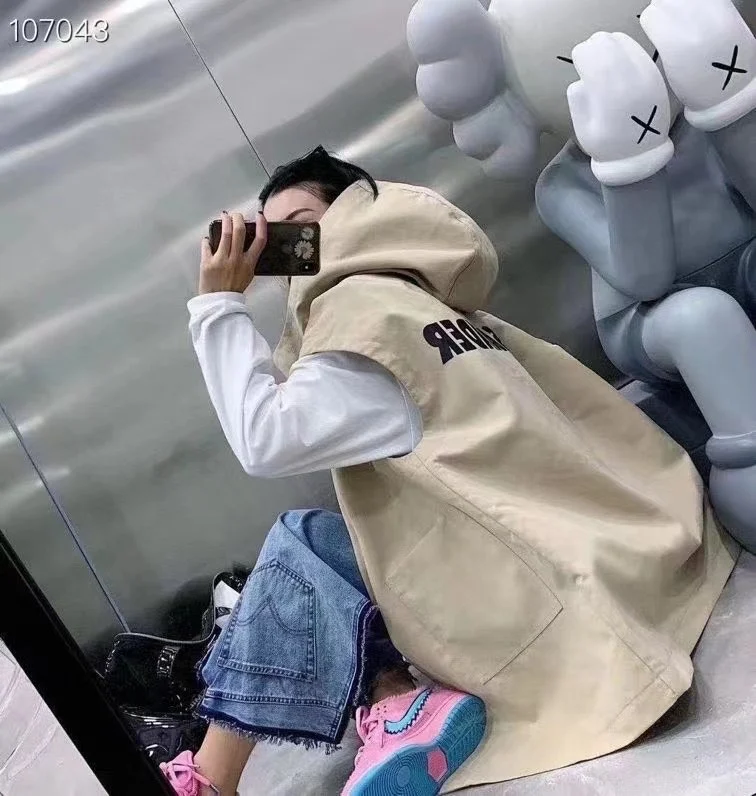 

JIL SANDER Limited жилет ветровки с капюшоном-высококачественная Новинка на раннюю осень 21ss