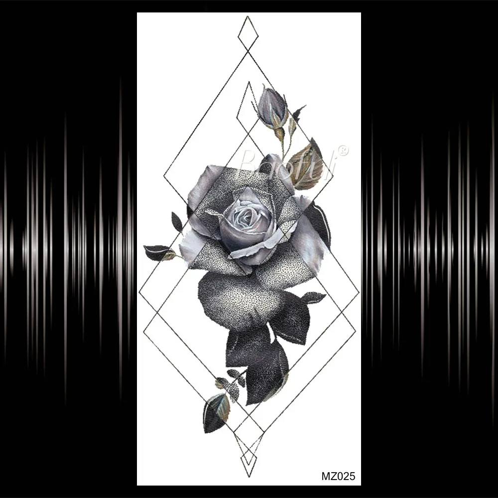 Алмазные бриллианты на кожу временные хризантемы тату цветок руку наклейка для