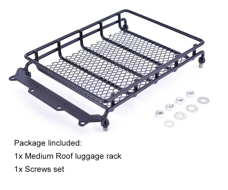 Металлический багажник на крышу среднего размера для 1/10 моделей