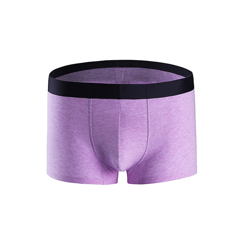 

Summer Men's Underwear Fully Seamless Bonding New Craft 3D Cropped 40S Magic Cotton Men's Boxer Shorts