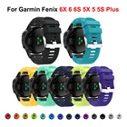 Смарт-часы силиконовый ремешок на запястье для Garmin Fenix 6X 6 6S 5S 5 5X 3 3HR 26 мм 22 мм 20 мм спортивный браслет умные аксессуары
