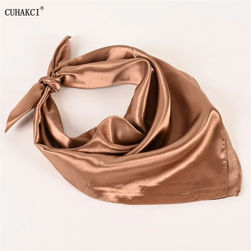 

Шейный платок CUHAKCI сплошного цвета, хиджаб, шарф для женщин, шелковые искусственные шарфы для волос, женские квадратные шали, женские шали 60*...