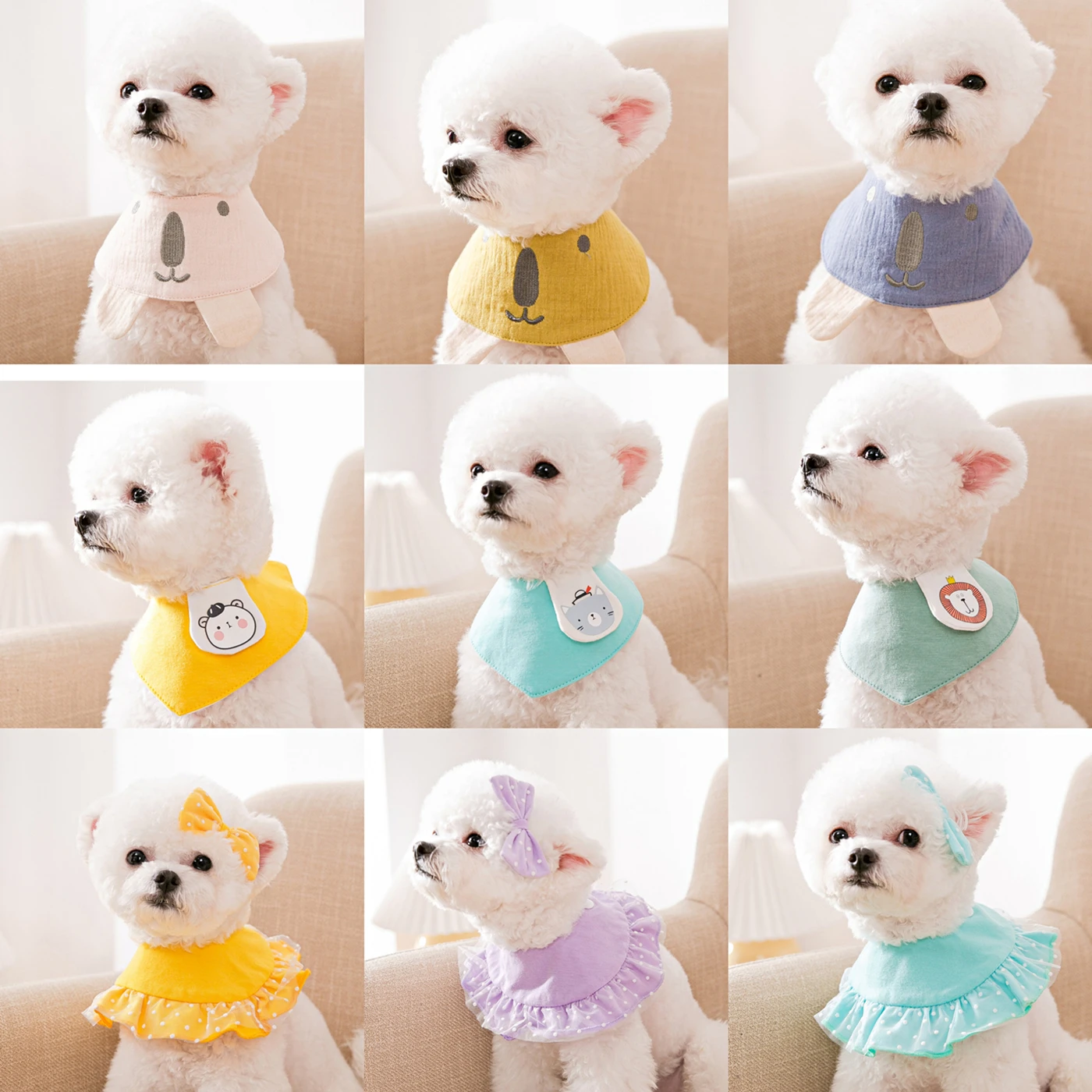 

LadyStyle медведь в форме животного слюнявчик ошейник для собак кошек треугольный шарф нагрудник для домашних животных ошейник полотенце для д...