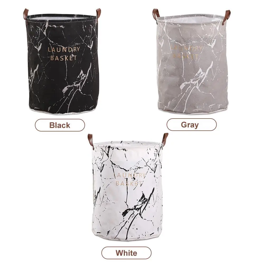 

Storage Bag PE Coating Cotton Linen Desktop Household Space Savers Office Sundries Receiving Barrel Storage Bucket Waterproof