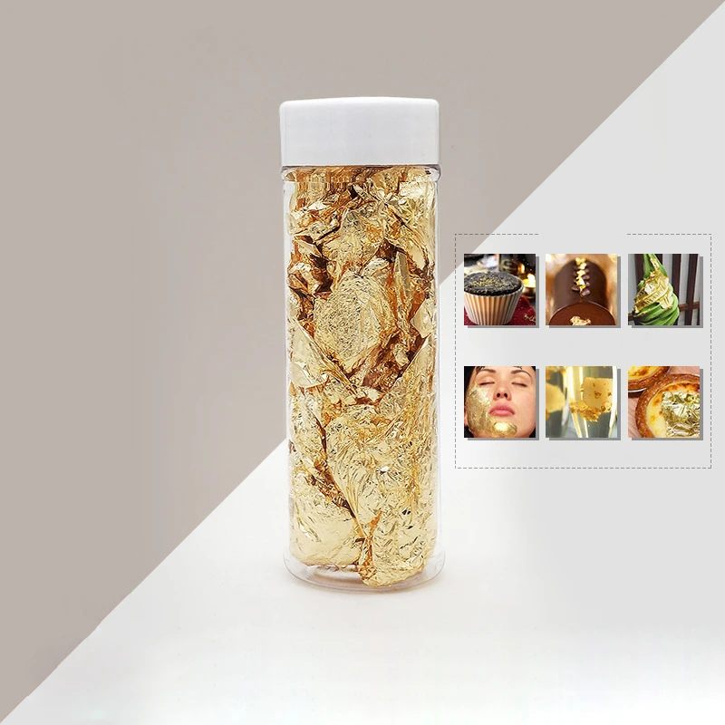 Инструменты для украшения тортов 2 г 24 К блестящие хлопья золотые торты съедобные